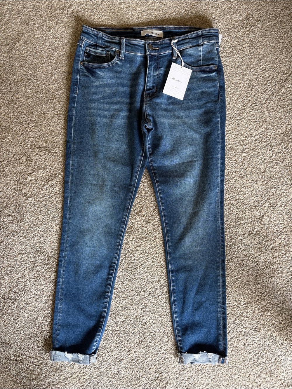 KanCan Women's Dark Wash Blue Skinny Jeans